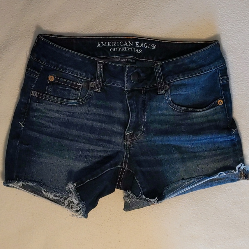 American Eagle super stretch jean denim shorts